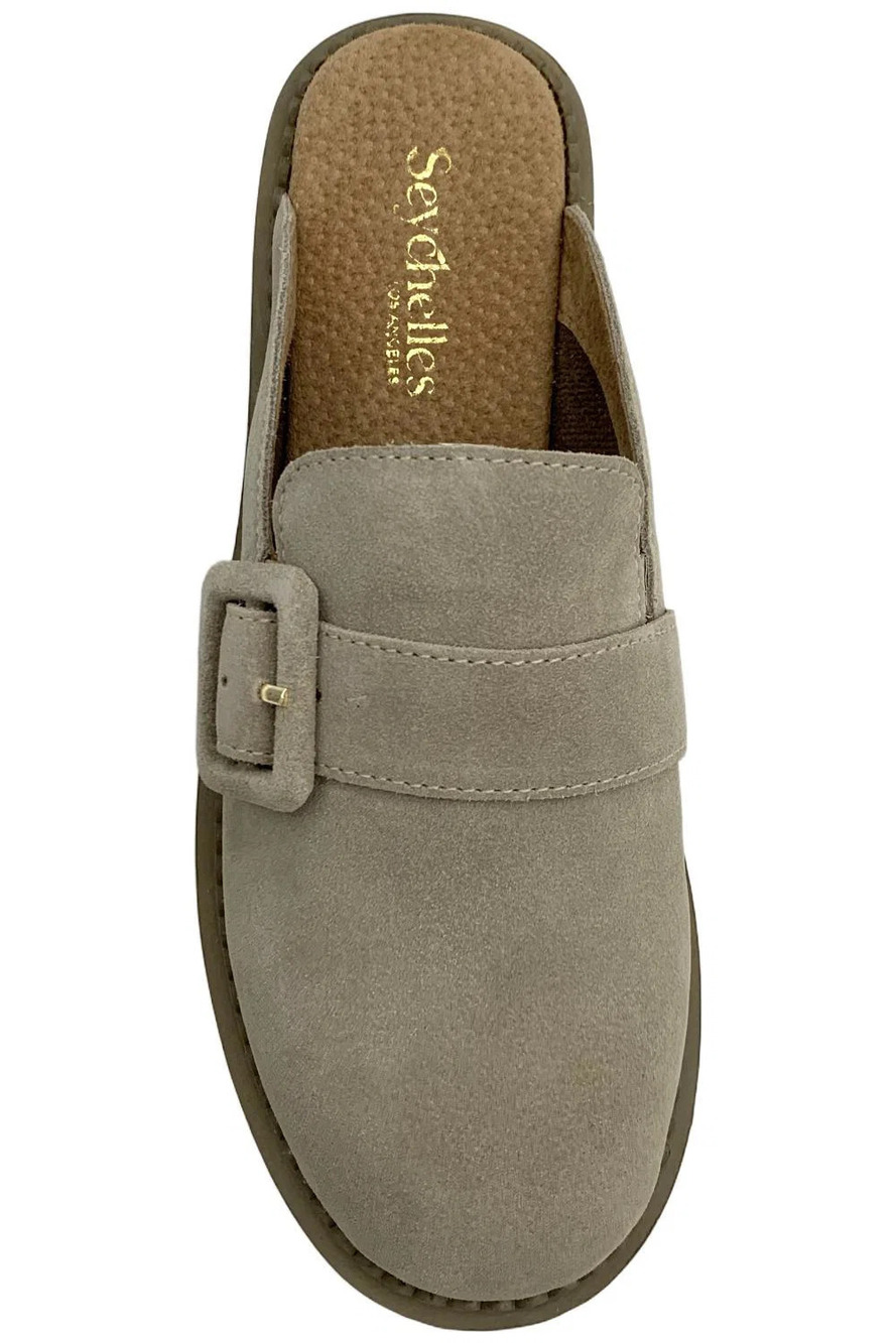 Seychelles Women's Suede Buckle Mules Come Together Sand - Medium - Picture 2 of 3